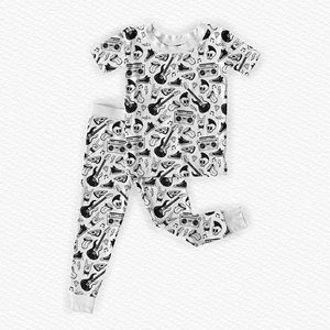 Set Pigiama in Bambù per Bambini, Manica Corta, Stampa Cartoon Trendy, 2 Pezzi - Product Image 5