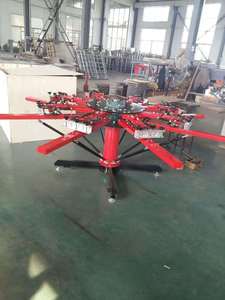 8 Color 8 Station Hand Screen <b>Printing</b> <b>Machine</b> for T-shirt with Registration - Product Image 2
