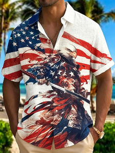 Chemise Hawaïenne Homme Manches Courtes Été Plage Décontractée Coton Popeline Col Rabattu Imprimée Respirante Vacances - Product Image 4