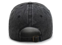Gorra de Béisbol Ajustable de 6 Paneles, 100% Algodón, Tela Lavada, Visera Suave, Diseño Casual Unisex con Bordado de Logotipo Personalizado