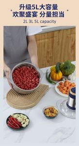 Venta de máquinas eléctricas dobles estilo <span class=keywords><strong>King</strong></span> Speed Hogar, picadora de carne de cresta plateada/ - Product Image 4