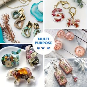 Resina UV 100g - Kit de Resina UV Mejorado, Resina Epoxi UV de Curado Ultravioleta Transparente Tipo Cristal para Manualidades y Joyería - Product Image 6