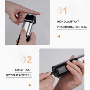 Tondeuse à cheveux professionnelle DSP, lame en acier inoxydable, autonomie de 270 minutes, écran intelligent, lavable à l'eau, utilisation domestique - Product Image 3