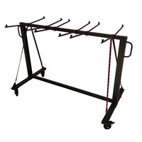 Carrito de silla plegable de mesa para silla plegable 84 Carro de almacenamiento de construcción resistente con ruedas de goma de 4 pulgadas Fácil de mover