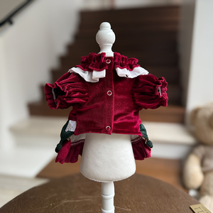 Vestido Navideño para Perros Pequeños con Lazo, Falda Tutú Floral para Mascotas, Ropa Transpirable de Verano para Perros, para <span class=keywords><strong>Chihuahua</strong></span>, Yorkie - Product Image 4