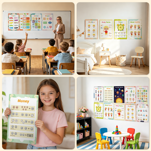 Poster Educativi Laminati Impermeabili e Resistenti agli Strappi per Aule Scolastiche e Scuole Materne, Produzione all'Ingrosso - Product Image 4