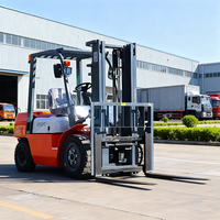 Chariot élévateur diesel japonais en promotion, 2 tonnes, 2,5 tonnes, 3 tonnes, avec triple mât et déplacement latéral pour entrepôt
