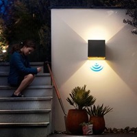 Applique murale LED réglable en hauteur, rechargeable, avec capteur, 120 degrés, pour intérieur et extérieur, étanche