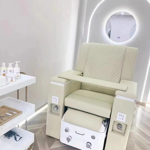 Sillón de Pedicura Multifuncional de Lujo Moderno, Sillón Reclinable para Salón de Uñas y Pestañas, Sillón de Pedicura con Masaje Eléctrico y Terapia de Baño de Pies - Product Image 5