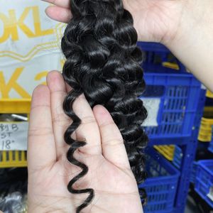 Estensioni per Capelli Umani Ricci Profondi all'Ingrosso, Capelli Grezzi per Trecce Boho - Product Image 4