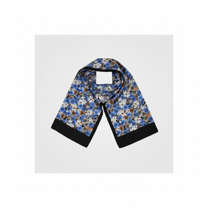Blue Floral Printed Double Sided Scarf - Product Image 2