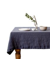 Nappe de table élégante, sûre et durable, disponible en couleur unie, 100% lin naturel, pour mariage, banquet
