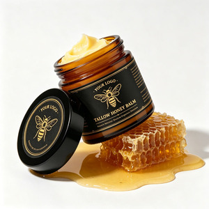 Baume fouetté au suif de bœuf et au miel 100% naturel, hydratant en profondeur, avec logo personnalisé, faible MOQ, crème de nuit au suif pur pour tous types de peau - Product Image 2