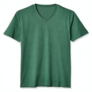 V-Neck Men's T-Shirts Short Sleeve High Quality Causal wears Styles 100% Cotton T-Shirts Oversized fit Custom Print <b>logo</b> - Product Image 1