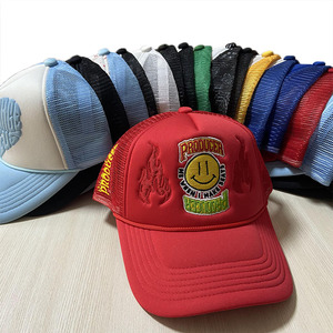 Hn0001 5 Bảng Điều Chỉnh Khăn 3D Thêu Gorras Veracap Thể Thao Bóng Chày <span class=keywords><strong>T</strong></span>ùy Chỉnh Trống Bọ<span class=keywords><strong>t</strong></span> Lưới Trucker Hatscap Với Logo - Product Image 6