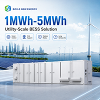 Conteneur BESS LiFePO4 1-5MWh pour Stockage d'Énergie Solaire et Éolienne Hybride, Réseau RS485, Refroidissement Liquide, Certifié CE OEM/BOX-E