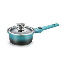 Lot de 10 ustensiles de cuisson détachables en aluminium, comprenant poêle à frire 24/28 cm, faitout, cocotte, avec revêtement céramique antiadhésif et poignée amovible, compatible four