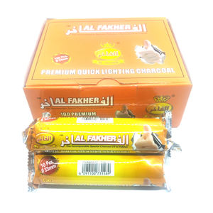 <span class=keywords><strong>Al</strong></span> <span class=keywords><strong>Fakher</strong></span> Prefium Charbon de bois léger rapide Charbon de shisha longue durée Charbon de bois d'encens à faible teneur en cendres - Product Image 2