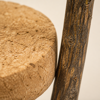 Juguete para Gatos de Corcho con Forma de Reloj de Arena, Bola de Madera Natural para Gatos de Interior, Juego Interactivo