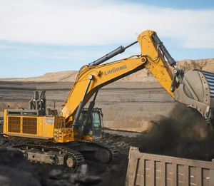 รถขุด Liugong 990FHD ขนาด 90 ตัน รถขุดตีนตะขาบสำหรับงานหนัก กำลังสูง ใช้ระบบไฮดรอลิก เหมาะสำหรับงานเหมืองหินและงานขุดเหมืองแบบเปิด - Product Image 2