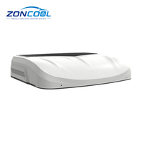 Système de climatisation de toit classique 24V DC 12000 BTU avec trois ventilateurs sans balais pour un refroidissement ultra-puissant de la cabine de couchage