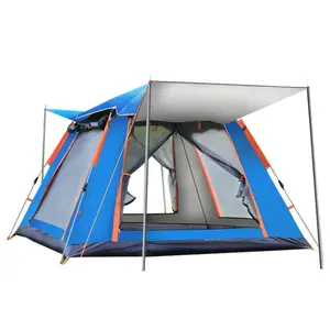 כיפת אוהל אוטומטי Suppliers-חיצוני גדול חדר אוהל 4 אדם תרמילאים אוהלי משושה עמיד למים כיפת אוטומטי מוקפץ אוהל קמפינג שמש Shelte