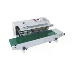Fr900s Sealer Pita Kontinyu Horizontal dan Mesin Penyegel Tas dengan Printer Cetak Baja Tanggal