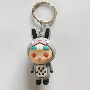 Großhandel Günstige Preis Nach Maß 3D 2D Keychain Pvc Fabrik