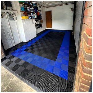 Dalles de sol modulaires en plastique PP recyclables de haute qualité pour garage, avec grille de drainage, idéales pour les ateliers de detailing – Conception gratuite - Product Image 2