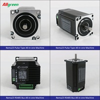 Torsi Tinggi Nema23 2 Fase Open Closed Loop Integrated Stepper Motor Driver DC24~50V 3/4A 1000PPR 1/2.2/3/3.5N.m Pulse RS485