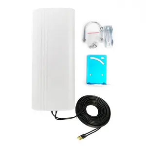 Promotion 1700-2700 MHz Outdoor 4G LTE MIMO 15メートルDual Cable SMA Connector High Gain 14dBi Waterproof Flat Panel MIMO Antenna