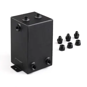 3L Racing Car bomba de Combustível Surge Tanque 3 Litre Swirl Pot Sistema Universal de Alumínio Do Tanque De Combustível Preto