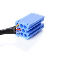 Cable de Entrada Auxiliar RCA para Radio de Coche Blaupunkt, Adaptador para Reproductor de CD para Volkswagen Audi Becker Mini ISO 8 Pines