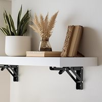 Supports muraux pliables, supports d'étagère repliables, utilisation DIY gain de place, pour bancs, tables, plans de travail, projets de garage