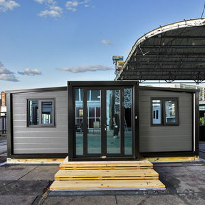 Casa contenedor Modular de pared de vidrio, Villa prefabricada, casa portátil, casa pequeña, 28 38 metros cuadrados, edificio prefabricado - Product Image 1