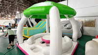 Isla Flotante Inflable Modular Lilytoys con Toldo, Plataforma de Muelle para Yates con Certificación CE
