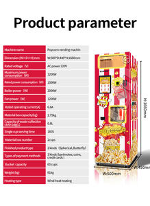 Haloo <strong>Vending</strong> <strong>Machine</strong> Supplier Haloo Fast Food Pop Corn Maker Automatic <strong>Multi</strong> Flavored Ball Shape Popcorn <strong>Vending</strong> <strong>Machine</strong> Snacks <strong>Machine</strong> - Product Image 4