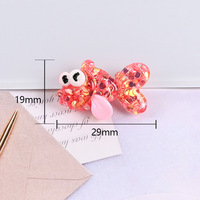 Cabochon mignon d'animaux marins à paillettes comprend une étoile de mer poisson hippocampe résine écologique Yaopo Scrapbooking accessoires de bricolage