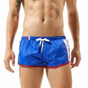 Marca estiva in Nylon 100% bianco da <span class=keywords><strong>uomo</strong></span> <span class=keywords><strong>pantaloncini</strong></span> da corsa comodi da allenamento da <span class=keywords><strong>uomo</strong></span> sport in maglia interna per maratona - Product Image 5