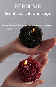 Vela Aromática Artesanal de Baja Temperatura con Diseño de Rosa y Peonía, con Cera Goteante, Aceite Esencial para Aromaterapia, Amigable con la Piel, para el Hogar - Product Image 6