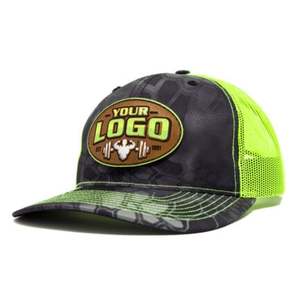 Custom Rubber Leather Embroidered Patch logo 6 Panel Mesh Snapback Gorras Richardson 112 Trucker Cap Outdoor Sports Baseball <b>Hat</b> - Product Image 2