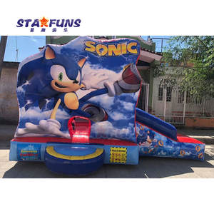 <span class=keywords><strong>Sonic</strong></span> chủ đề các <span class=keywords><strong>HEDGEHOG</strong></span> Inflatable nhà trả lại <span class=keywords><strong>Sonic</strong></span> unisex Bouncer nhảy lâu đài với Slide Combo lâu đài bouncy - Product Image 6