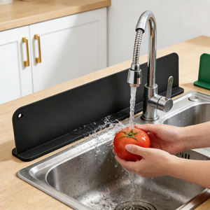 Protection anti-éclaboussures d'eau en silicone souple de qualité <span class=keywords><strong>alimentaire</strong></span> pour évier de salle de bain et de cuisine - Product Image 1