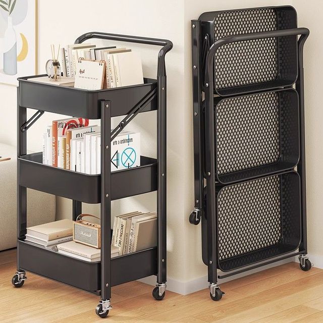 Modern Barber Hair Salon Cabinet Salon Furniture Rolling Trolley Cart With Wheels