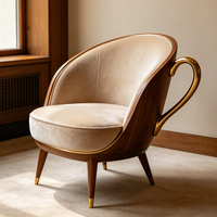 Chaise en plastique moderne personnalisée en forme de tasse à café, design créatif pour jardin, hôtel, aéroport, café, salon, décoration artistique