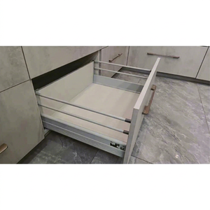 Wholesale 199 Soft Closing Metal Box <b>Slide</b> Full Extension <b>Drawer</b> Hardware Modern Design High Load Bedroom Kitchen Bathroom - Product Image 1