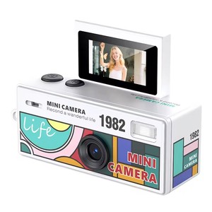 Kamera Gantungan Kunci Layar Lipat Dekoratif 1080P HD Retro Klasik Kompak Digital dengan Senter untuk Anak-Anak - Product Image 3