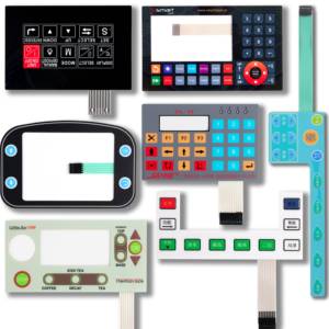 Clavier à membrane en caoutchouc personnalisé pour télécommande avec boutons autocollants en PET et montage sur panneau - Product Image 4