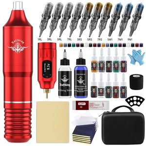 <span class=keywords><strong>Kit</strong></span> complet de <span class=keywords><strong>tatouage</strong></span> et ensemble de machine Tuffking, best-seller transfrontalier, avec stylo à tatouer et machine à moteur modèle PTK-024 700g - Product Image 4
