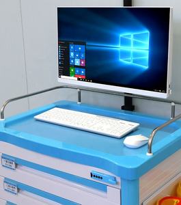 Xe đẩy y tế bệnh viện Máy tính di động dành cho y tá Máy trạm y tế Xe nha khoa Phòng khám Máy tính đa năng Bánh xe xoay im lặng - Product Image 4